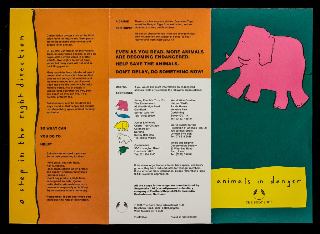 Animals in danger / The Body Shop. | Wellcome Collection display picture 2