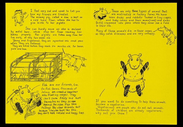 Space Sheep & Astro Pig talk about factory farming / The Vegetarian Society.