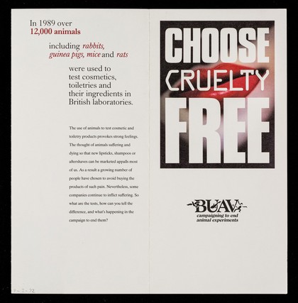 Choose cruelty free / BUAV.