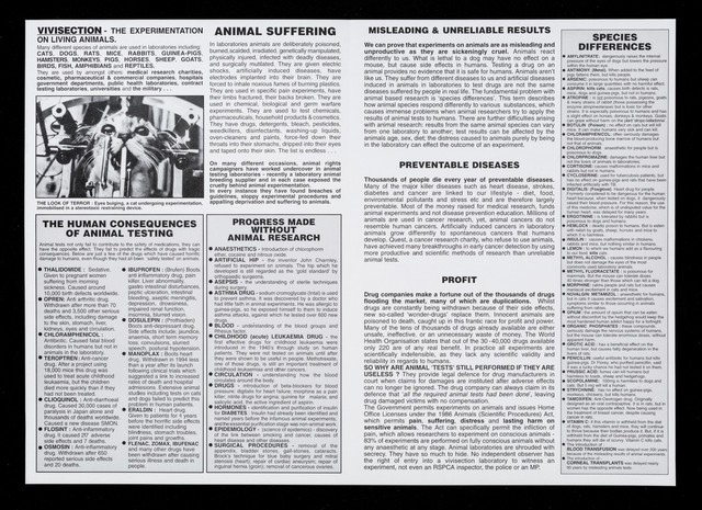 Animal experiments : the facts... / The Friends of Animals Under Abuse (FAUNA)
