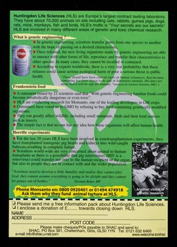 Genetic nightmare at Huntingdon Life Sciences / SHAC.