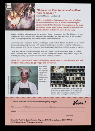 The real face of British meat / Viva!.
