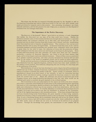 Perkin jubilee of the coal-tar industry / The Committee of Fifteen, Chas. F. Chandler, chairman [and others].