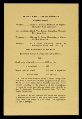 Program of annual conclave at Yale University : New Haven, Connecticut, March 28, 1927 / American Institute of Chemists.