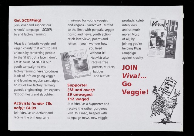 SCOFF! : Schools' campaign opposed to factory farming / Viva!