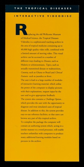 The Wellcome Centre for Medical Science : an introduction, June 1992.