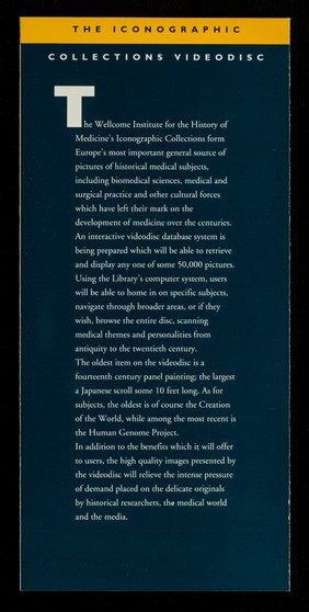 The Wellcome Centre for Medical Science : an introduction, June 1992.