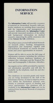 The Centre for medical science and history : an introduction, May 1991.