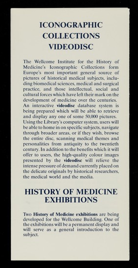 The Centre for medical science and history : an introduction, May 1991.