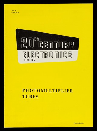 Photomultiplier tubes / 20th Century Electronics Limited.