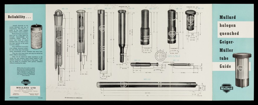 Mullard halogen quenched Geiger-Müller tube guide / Mullard Ltd.