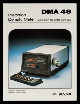 DMA 48 : precision density meter with built-in solid state thermostat / Anton Paar K.G.