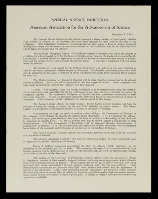 Annual science exhibition / American Association for the Advancement of Science and associated societies.