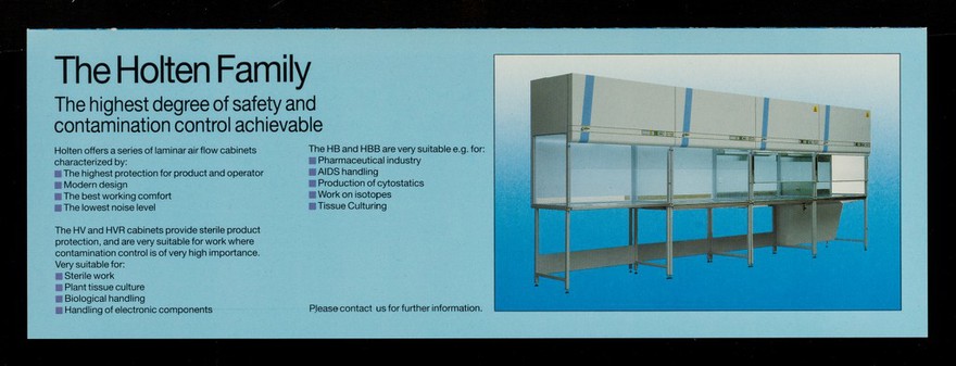 Probably the best Class II safety cabinets in the world... : LaminAir model HB and HBB / HoltenLaminAir S/A.