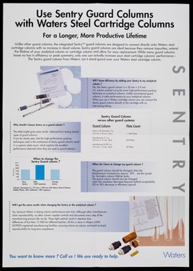 Extend the lifetime of your Waters steel cartridge column and increase its efficiency : Sentry / Waters Corporation.