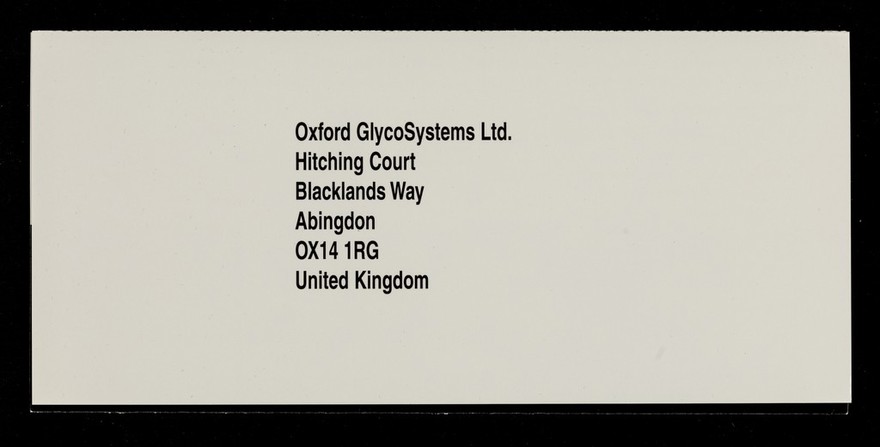 Special offer : is my protein glycosylated? : yes or no / Oxford GlycoSystems Limited.