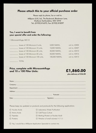 Microcon concentrators are now even easier to use... / Millipore (U.K.) Ltd.