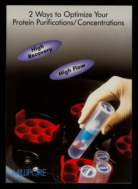 2 ways to optimize your protein purifications/concentrations : high recovery, high flow / Millipore Corporation.