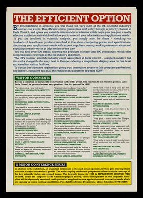 The only exhibition visit you need to make... : Laboratory exhibition & conference : Earl's Court 2, London :13-15 October 1992 / organised by The Evan Steadman Communications Group.