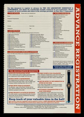 The only exhibition visit you need to make... : Laboratory exhibition & conference : Earl's Court 2, London :13-15 October 1992 / organised by The Evan Steadman Communications Group.