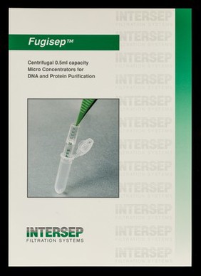 Fugisep : centrifugal 0.5ml capacity micro concentrators for DNA and protein purification / Intersep Filtration Systems.