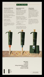 Quality micropipettes : Extend / Biomen Limited, Diagnostic Division.