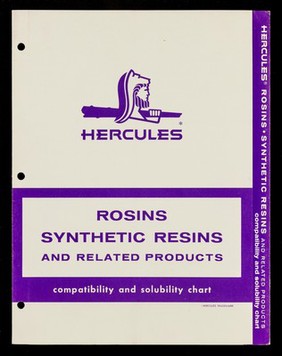 Rosins, synthetic resins and related products : compatability and solubility chart / Hercules Powder Company.