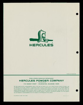 Synthetic resins : typical properties chart / Hercules Powder Company.