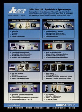 Jobin Yvon Ltd. : specialists in spectroscopy.