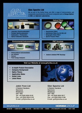 Jobin Yvon Ltd. : specialists in spectroscopy.