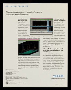 BioDiscovery system : discover a macrocosm of results in microcosmic analysis : peptide mapping, protein microisolation, and DNA/RNA separations / Millipore Waters Chromatography.