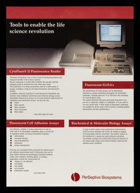 Tools to enable the life science revolution / Perseptive Biosystems.