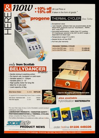 Here & now : Scotlab product news.