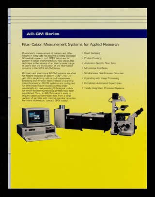 A unique way to measure calcium in living cells / SPEX Industries, Inc.