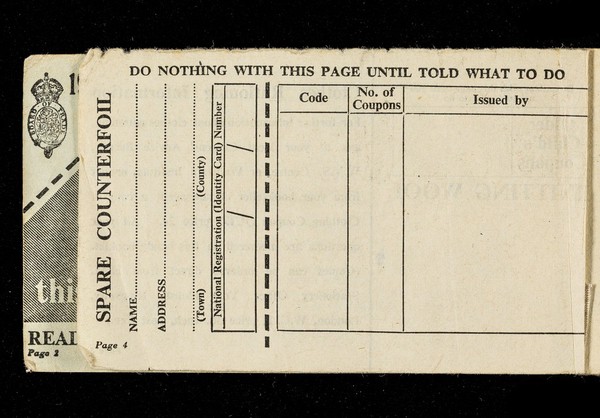 National registration identity card : FR633382.