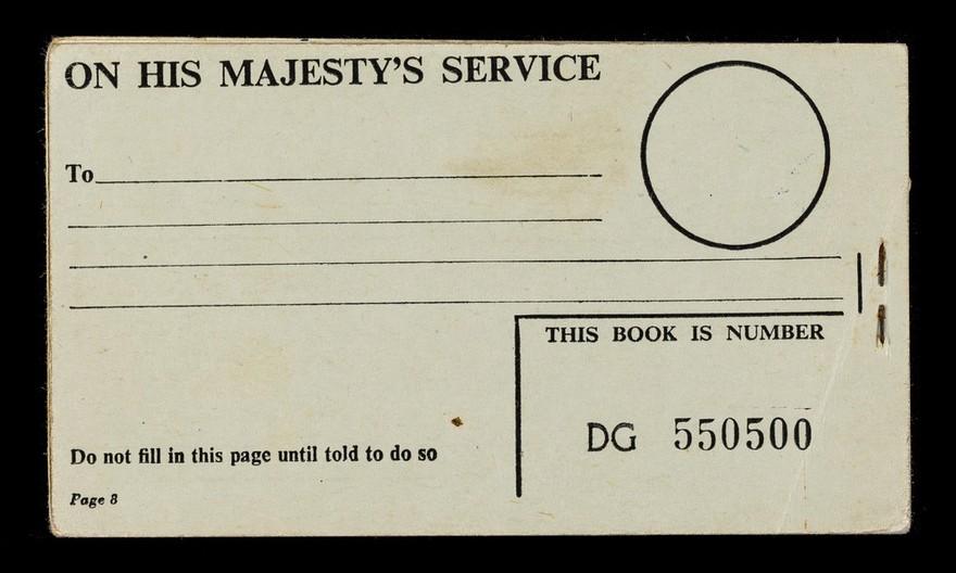 National registration identity card : FR633382.