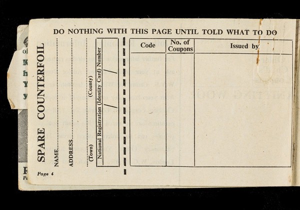 1942-43 clothing book... : this book is number EP625035 / Board of Trade.