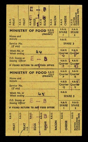 R.B.12 (Abr.) / Ministry of Food.