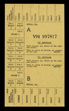 R.B.12 (Abr.) / Ministry of Food.