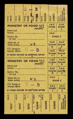 R.B.12 (Abr.) / Ministry of Food.