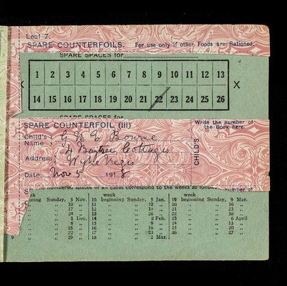 Child's ration book (A) / Ministry of Food.