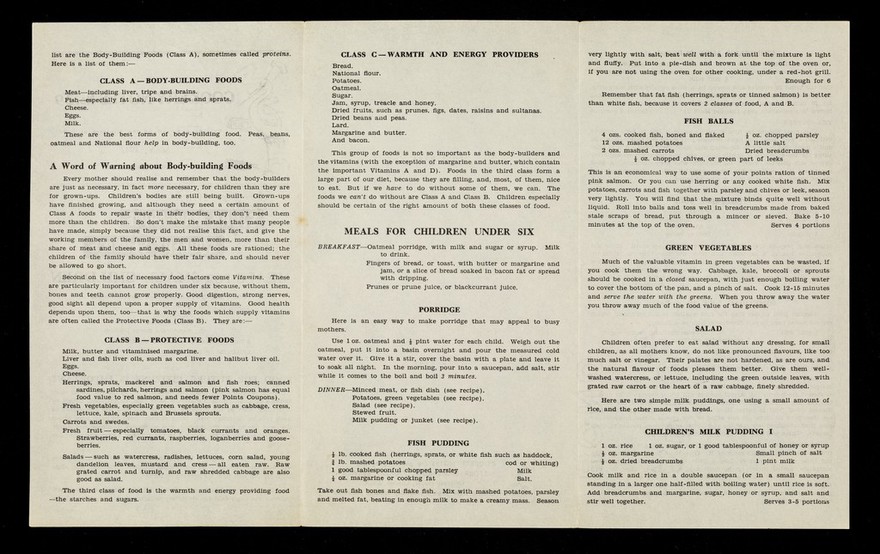 Meals for small children / Stork Margarine Cookery Service.