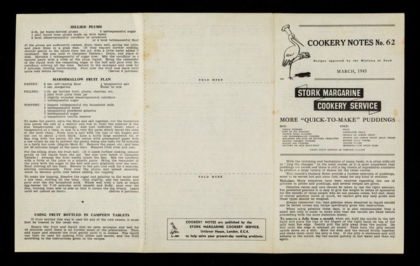 More "quick-to-make" puddings / Stork Margarine Cookery Service.