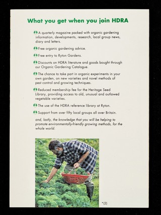 Go organic! : help wildlife, reduce pollution and grow food you can trust / The Henry Doubleday Research Association.