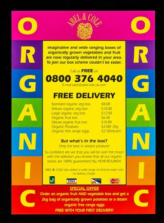 Information on organic produce / Abel & Cole.