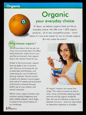 Organic : your everyday choice / Tesco.