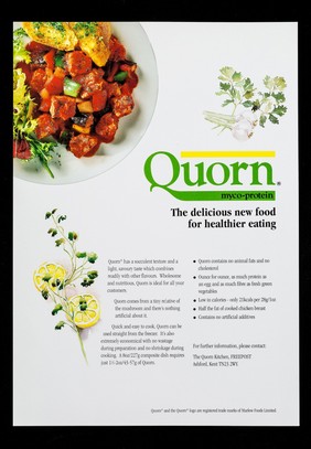 Quorn myco-protein : the delicious new food for healthier eating / The Quorn Kitchen.