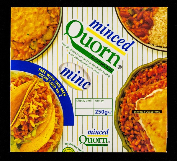 Minced Quorn myco-protein : the delicious new food for healthier eating : a versatile alternative to meat / Marlow Foods Ltd.