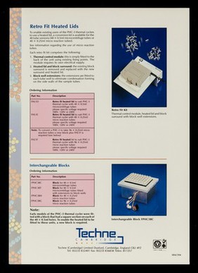 PHC-3 Thermal cyclers, heated lid and accessories / Techne (Cambridge) Limited.