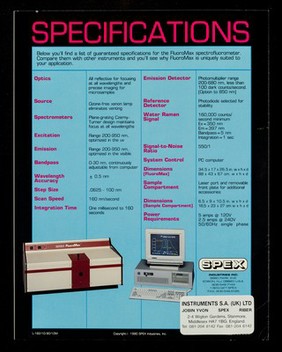 FluoroMax spectrofluorometer / SPEX.